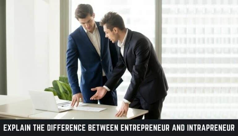 Explain the Difference Between Entrepreneur and Intrapreneur